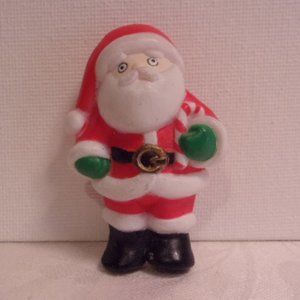 Vtg Fun World Christmas Santa Clause Pin Plastic